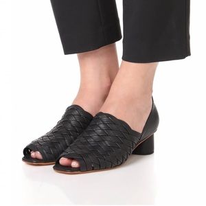 Rachel Comey Gaia Black Woven Leather Shoe 8.5